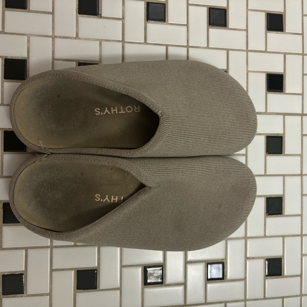 Rothy's Beige Slip-On Shoes